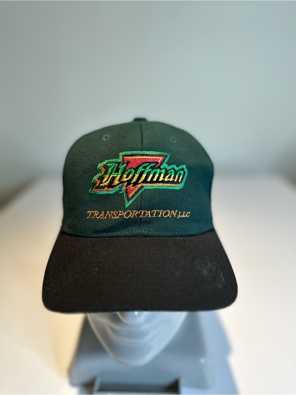 Huffman Transportation Embroidered Two-Tone Cap - Green & Black